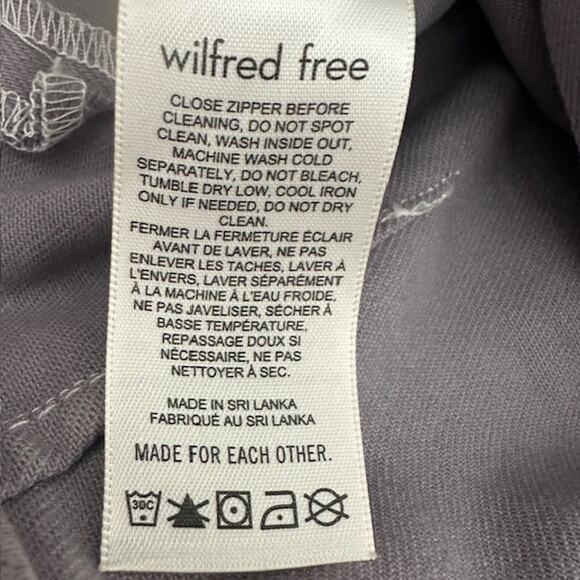 Aritzia Wilfred Free Modern Utility Pant Straight Leg Size 4 Purple Slate NWOT - Picture 9 of 10